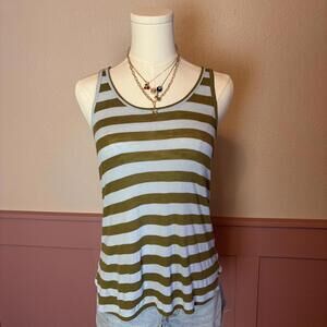 y2k skater striped tank volcom green blue mcbling mall goth scene tumblr myspace